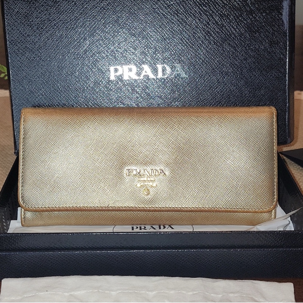Prada Large Saffiano Leather Wallet